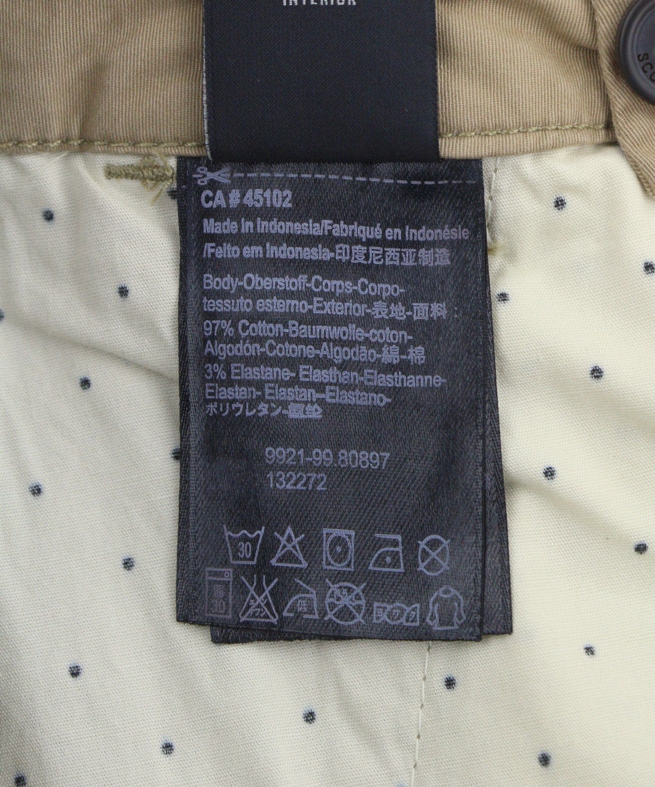 MAISON SCOTCH Women Trousers W24/L32 Brown Belted Cropped Slim Fit Chino