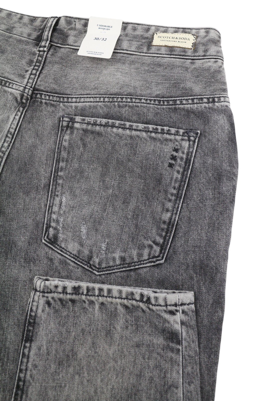 SCOTCH & SODA L'Adorable Boyfriend Women Jeans W30/L32 Faded Distress Cropped