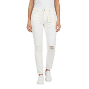 GANT Rugger Slacker White Women Jeans W29/L34 White Distress Cropped