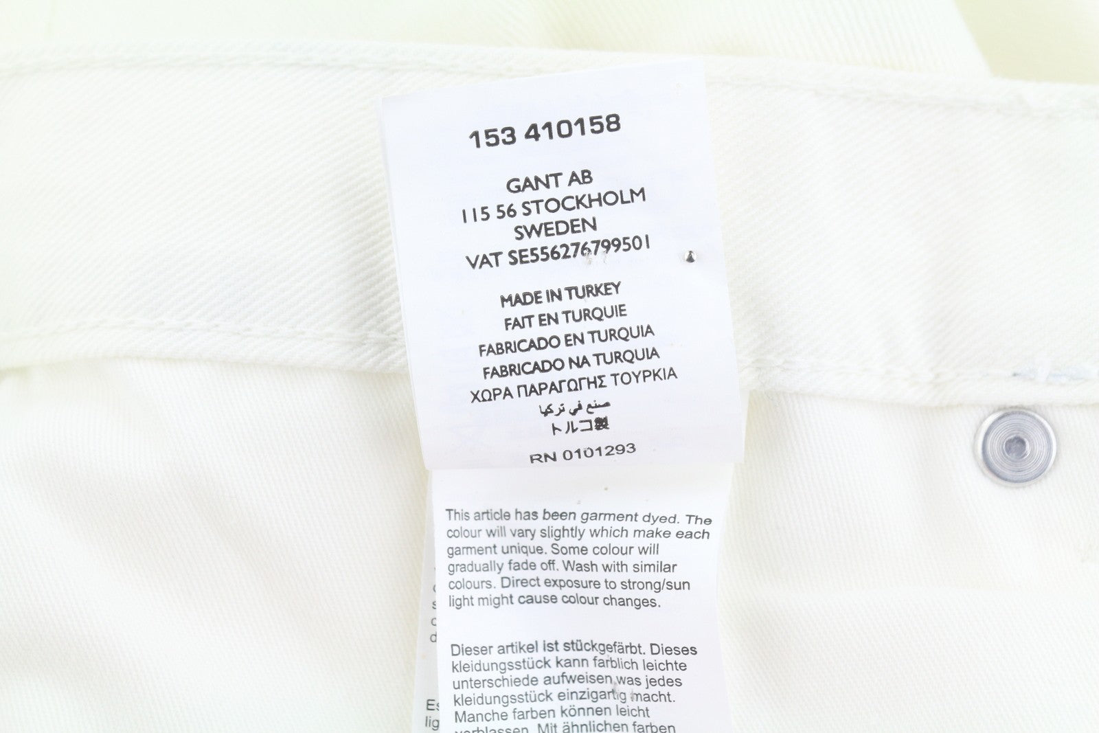 GANT Rugger Slacker White Women Jeans W29/L34 White Distress Cropped