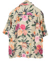Button-Up Rel Dahlia Print Camp Collar