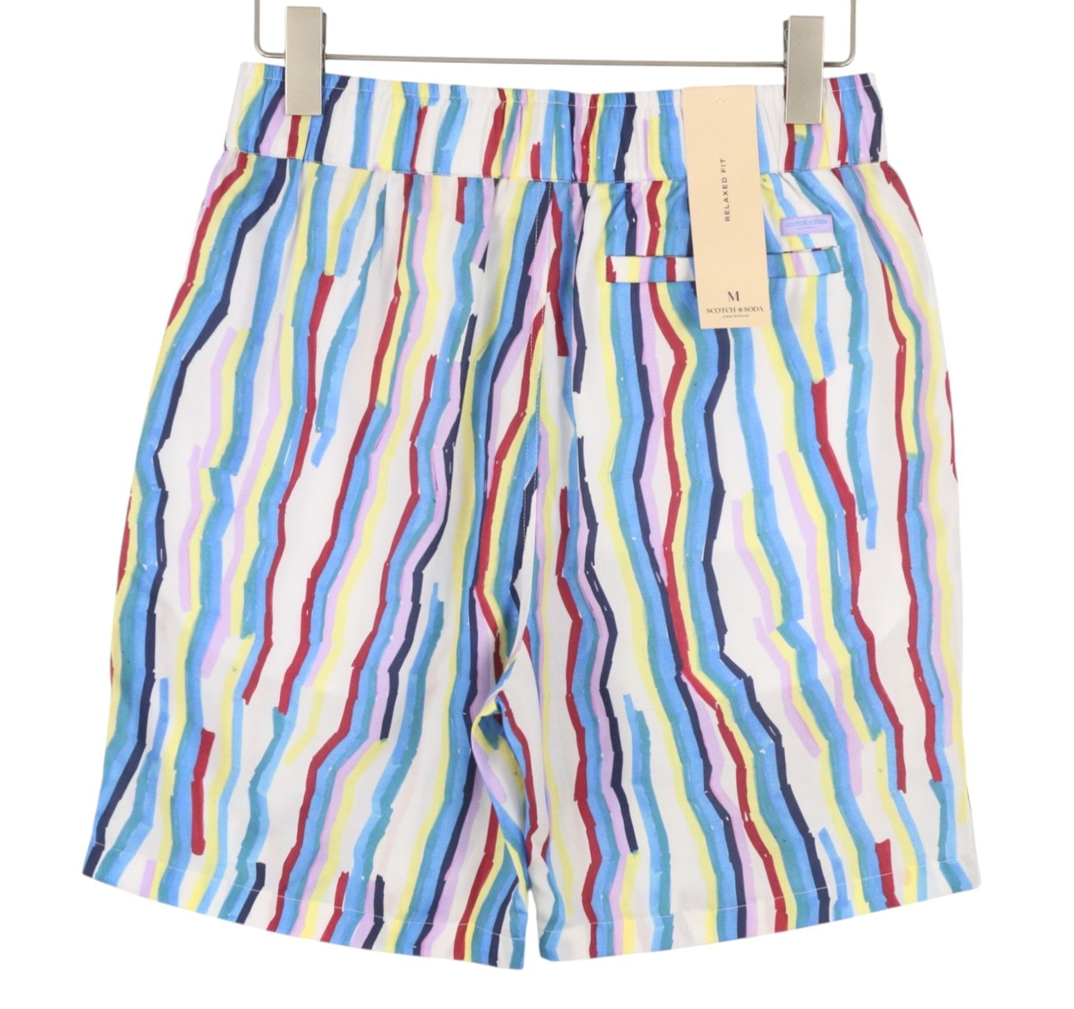SCOTCH & SODA Men Shorts M W30 Colourful Pattern Relaxed Fit Drawstring Waist