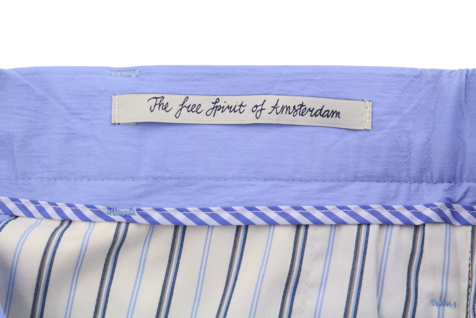 SCOTCH & SODA Men Shorts W32 Blue Pleated Zip Fly Casual Chino