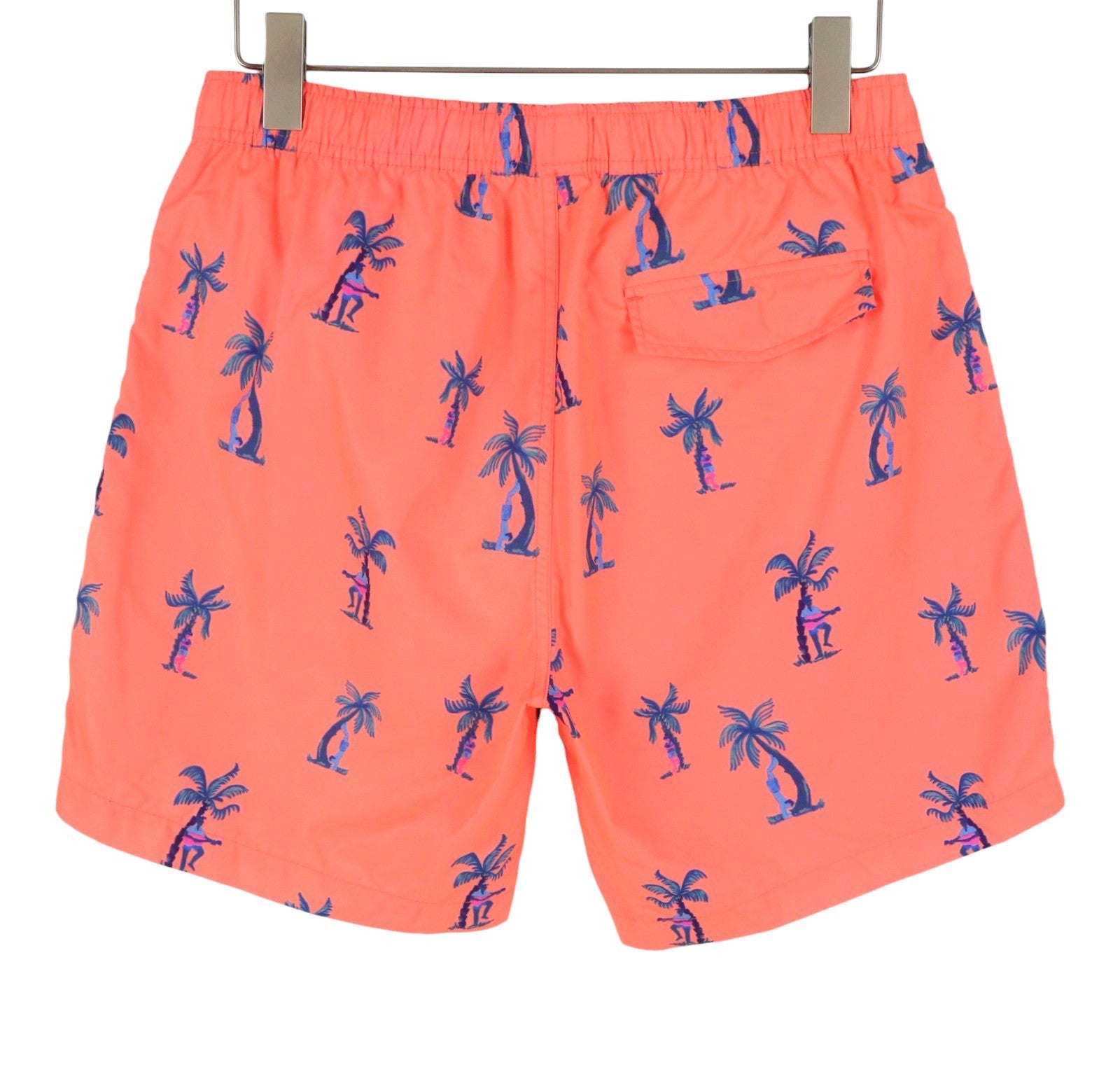 SCOTCH & SODA Men Swimwear W31 Orange Palm Tree Print Mesh Drawstring Waist