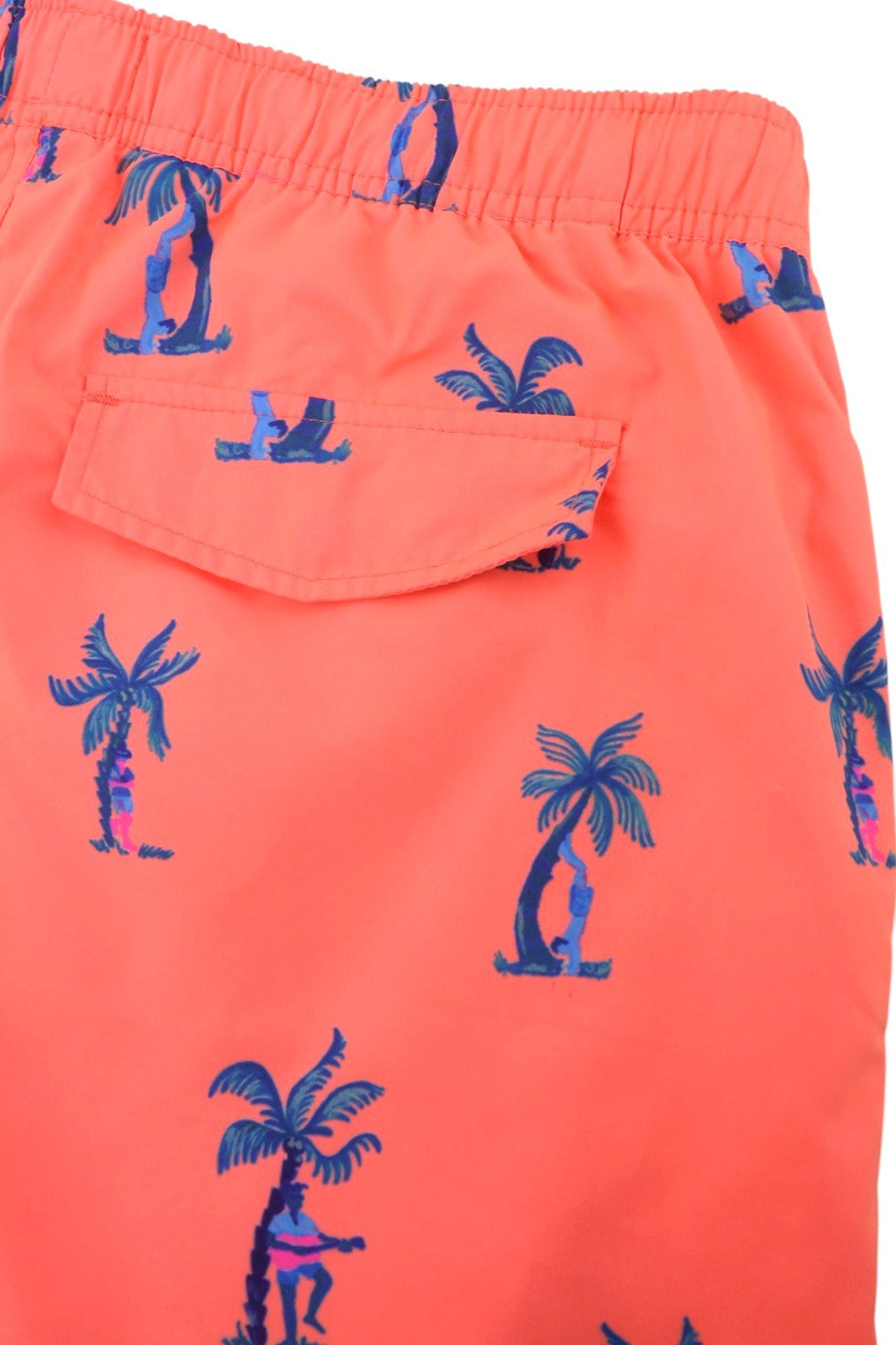 SCOTCH & SODA Men Swimwear W31 Orange Palm Tree Print Mesh Drawstring Waist