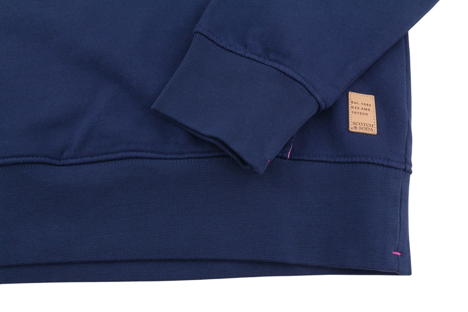 SCOTCH & SODA Men Hoodie M Dark Blue Kangaroo Pocket Hooded Pull On