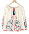 Blouse Embroidered Wild Floral