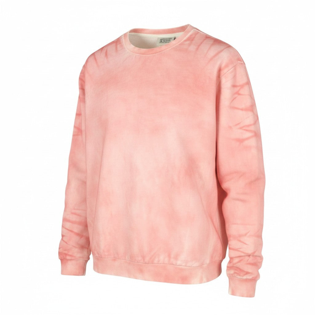 SCOTCH & SODA Men Sweatshirt M Pink Tie Dye Pattern Crew Long Sleeve Pull On
