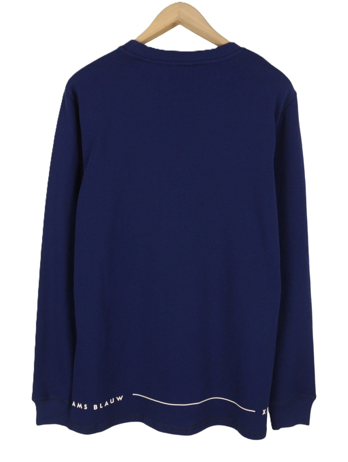 SCOTCH & SODA Men Sweatshirt M Dark Blue Patch Pocket Crew Neck Pull On