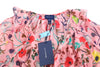 Blouse Wild Floral Flounce