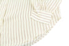 Button-Up Silk Pinstripe Bow