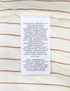 Button-Up Silk Pinstripe Bow