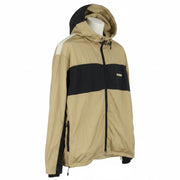 SCOTCH & SODA Men Jacket M Beige Hidden Hood Lined Full Zip Lightweight