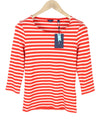 T-Shirt Striped 1x1 Rib 3/4
