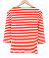 T-Shirt Striped 1x1 Rib 3/4