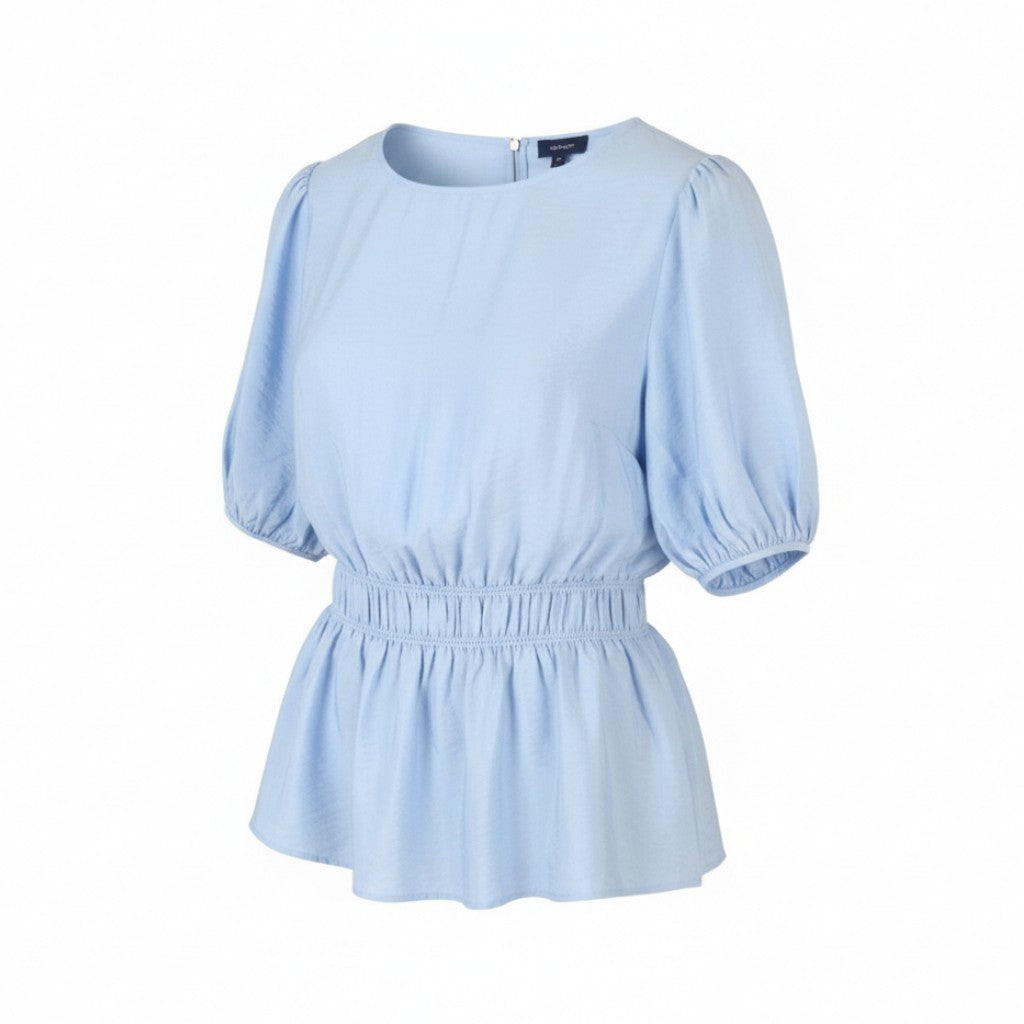 Bluse mit kurzen Ärmeln und Volants