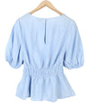 Blouse SS Flounce