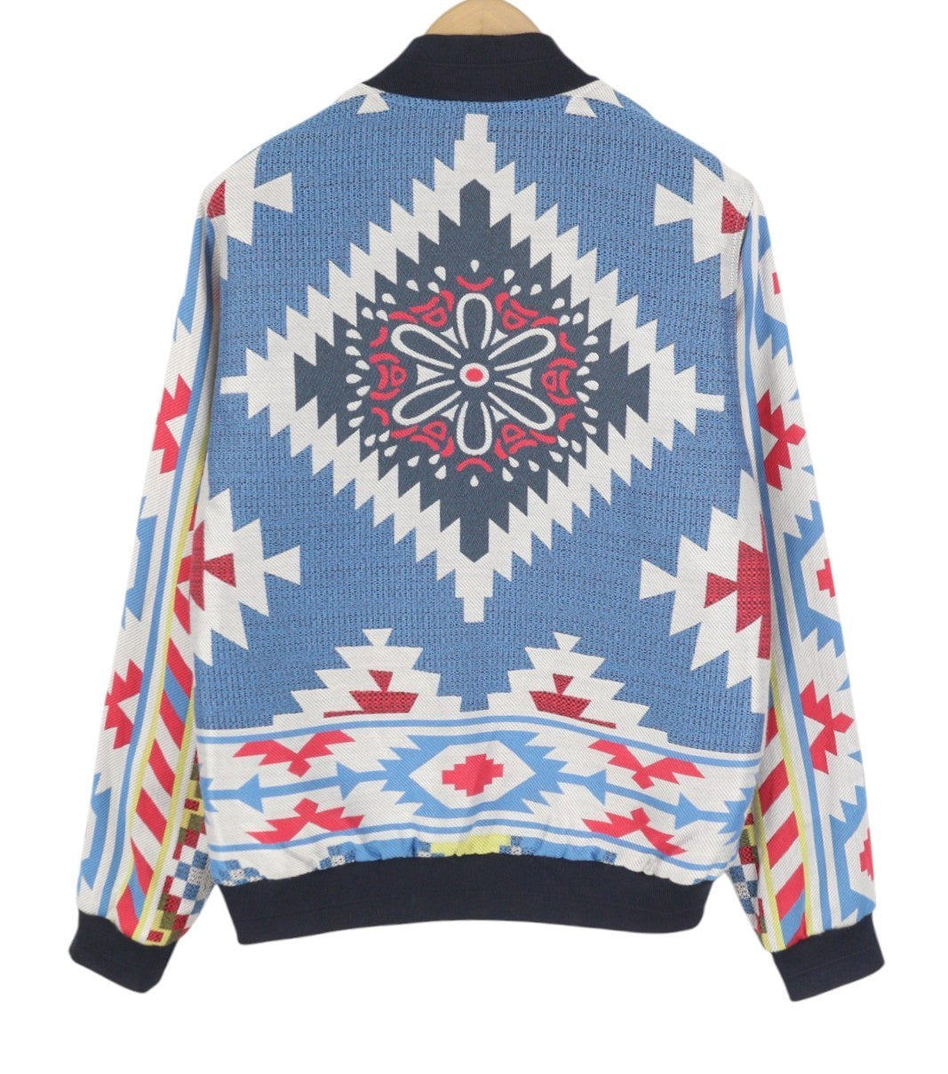 SCOTCH & SODA Men Jacket M Jacquard Embroidered Lightweight Full Zip Bomber