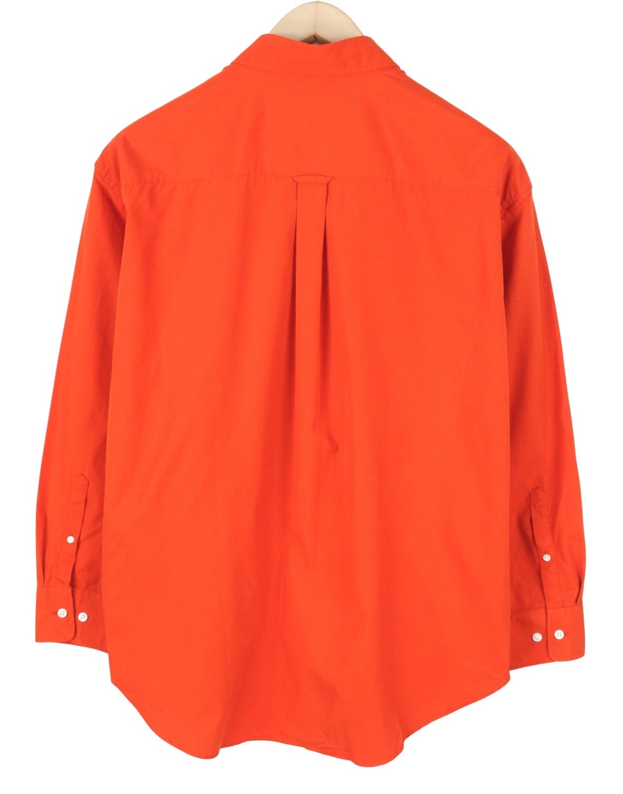 GANT Relaxed Spread Luxury Poplin Women Shirt EU38 M Pumpkin Orange Button