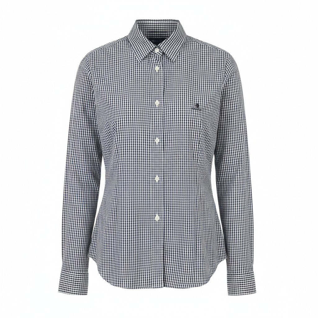 Button-up Reg 3-farbiges Vichykaromuster