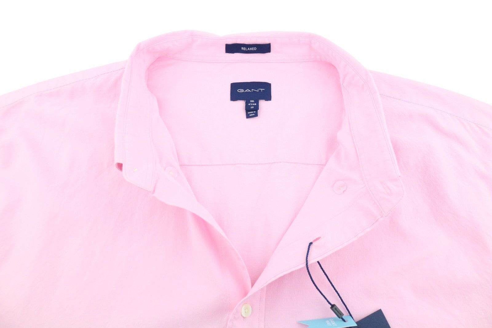 GANT Rel Oxford BD Men Shirt 3XL Pink Button-Down Casual Pocket Cotton