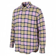 GANT Rel Texture Check Men Shirt XL Lilac Plaid Button-Up Pocket Casual