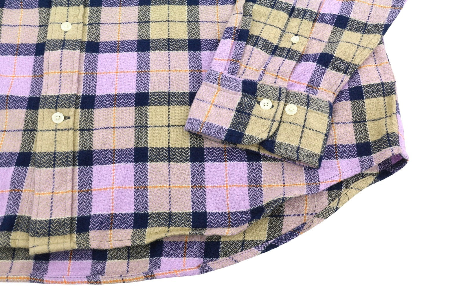 GANT Rel Texture Check Men Shirt XL Lilac Plaid Button-Up Pocket Casual