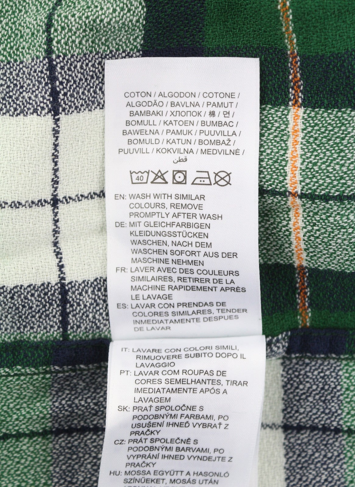 GANT Rel Texture Check Men Shirt 2XL Green Plaid Casual Button-Up Pocket