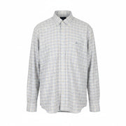GANT The Beefy Oxford Check Reg BD Men Shirt 2XL Blue Plaid Pocket Casual