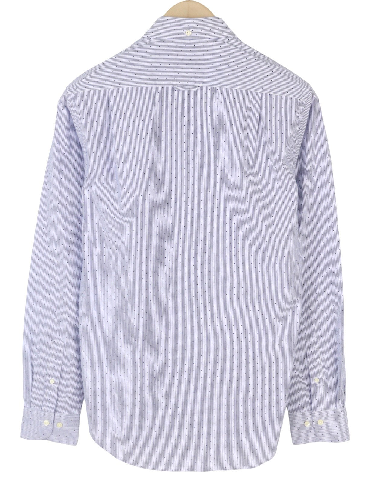 GANT Slim Banker Dot BD Men Shirt S Blue Dotted Stripe Buttoned Casual