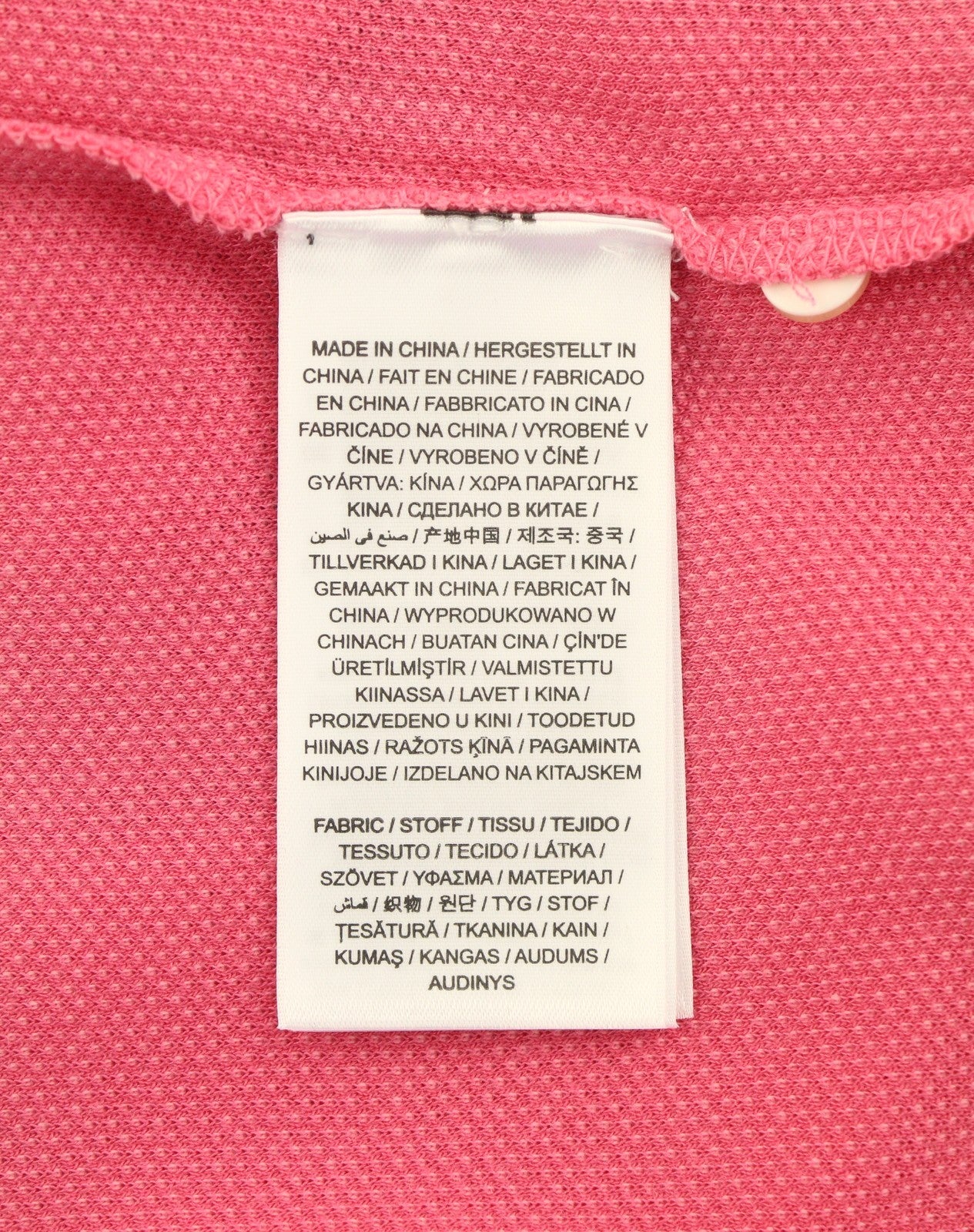 GANT Rope Icon SS Pique Women T-Shirt L Rose Embroidered Polo Casual Top