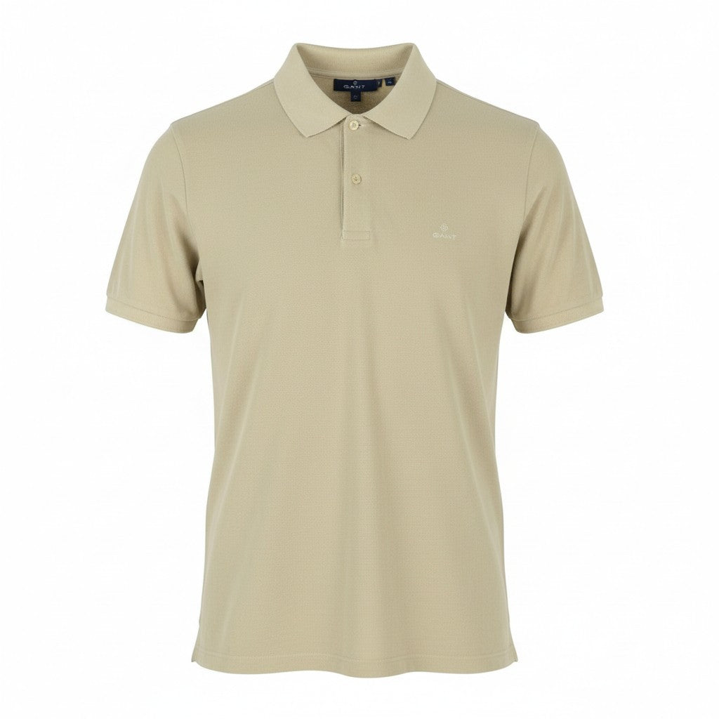 GANT Sunfaded SS Polo Pique Women T-Shirt M Beige Faded Polo Casual Top