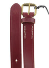 Burgundy Leather Belt