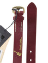 Burgundy Leather Belt