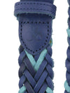 Blue Leather Belt