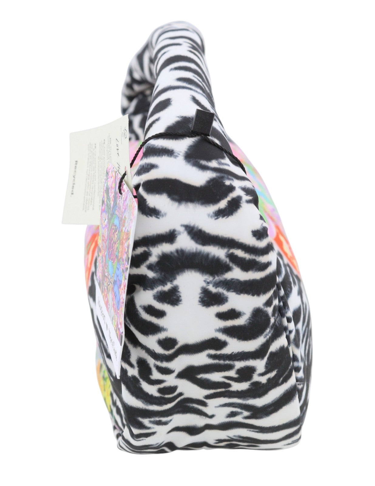 DESIGUAL x Maria Escote Zebra Sling Women Bag OS Colourful Half-Moon Shape