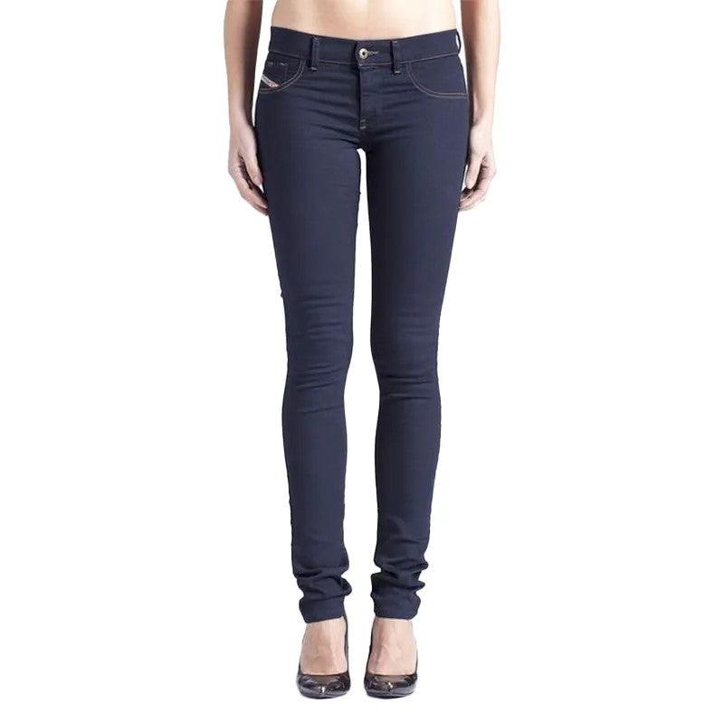 DIESEL Livier 0881B Women Jeans W23 Super Slim Fit Blue Jegging Stretch
