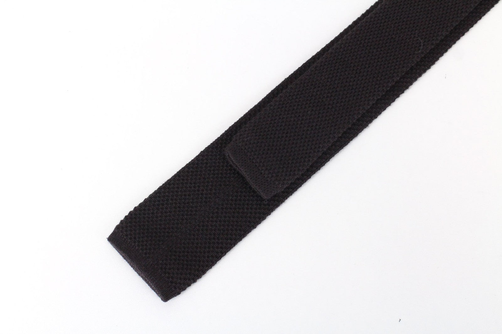 SUITSUPPLY Men Tie 141 x 6.3 cm Brown Pure Wool Knitted Squared-End Classic