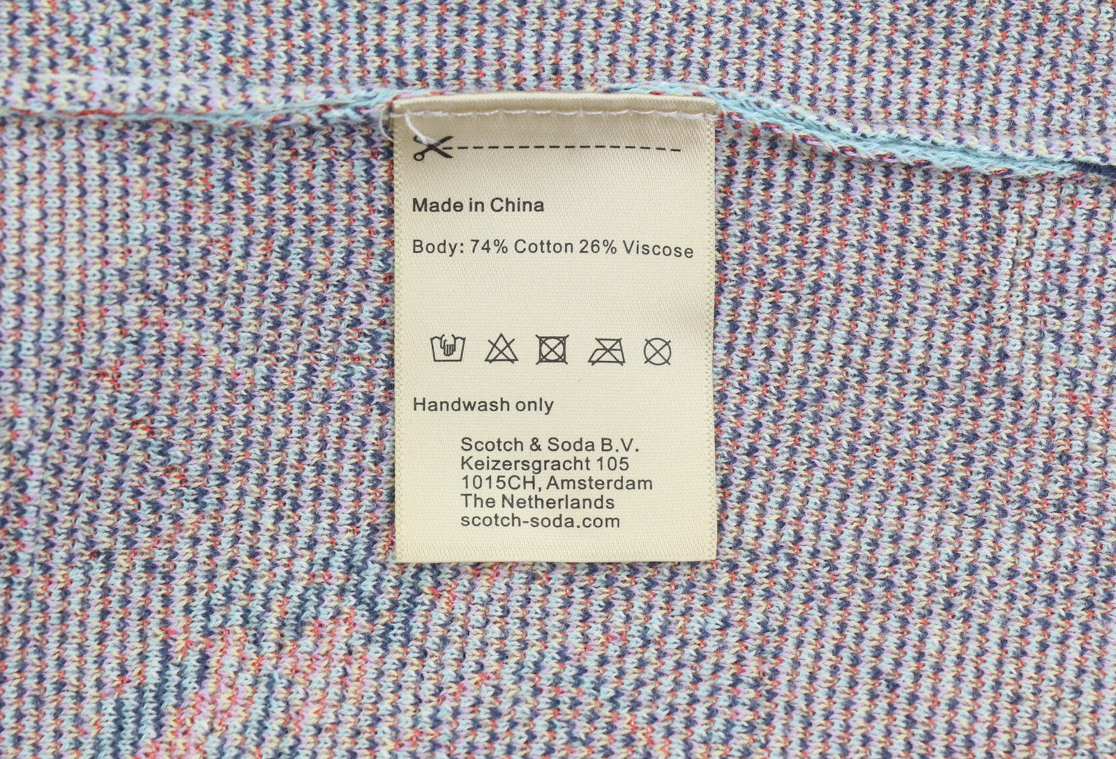 SCOTCH & SODA Men Shirt M Patterned Jacquard Knit Button Up Short Sleeved