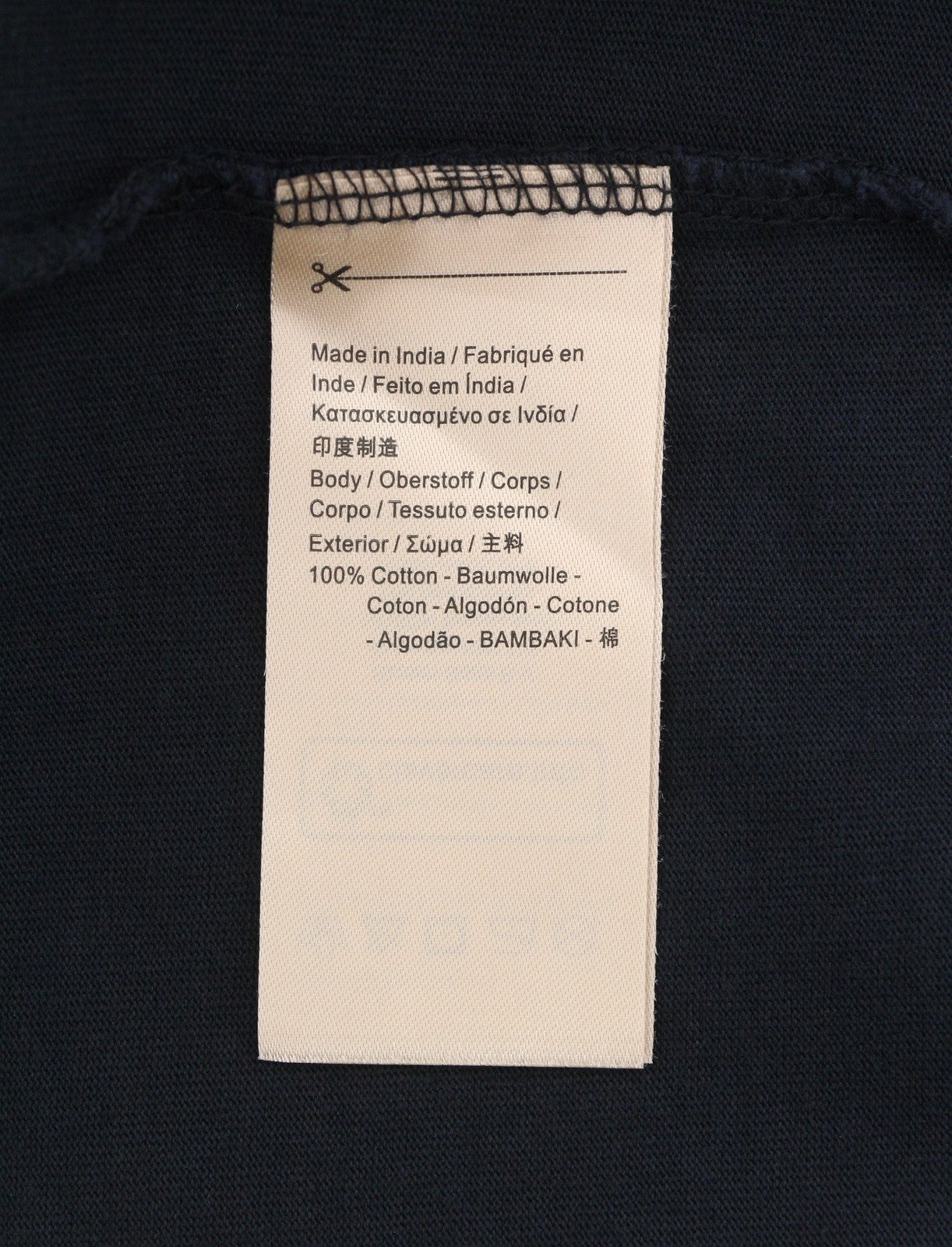 SCOTCH & SODA Men T-Shirt M Black Cotton Crew Neck Long Sleeved