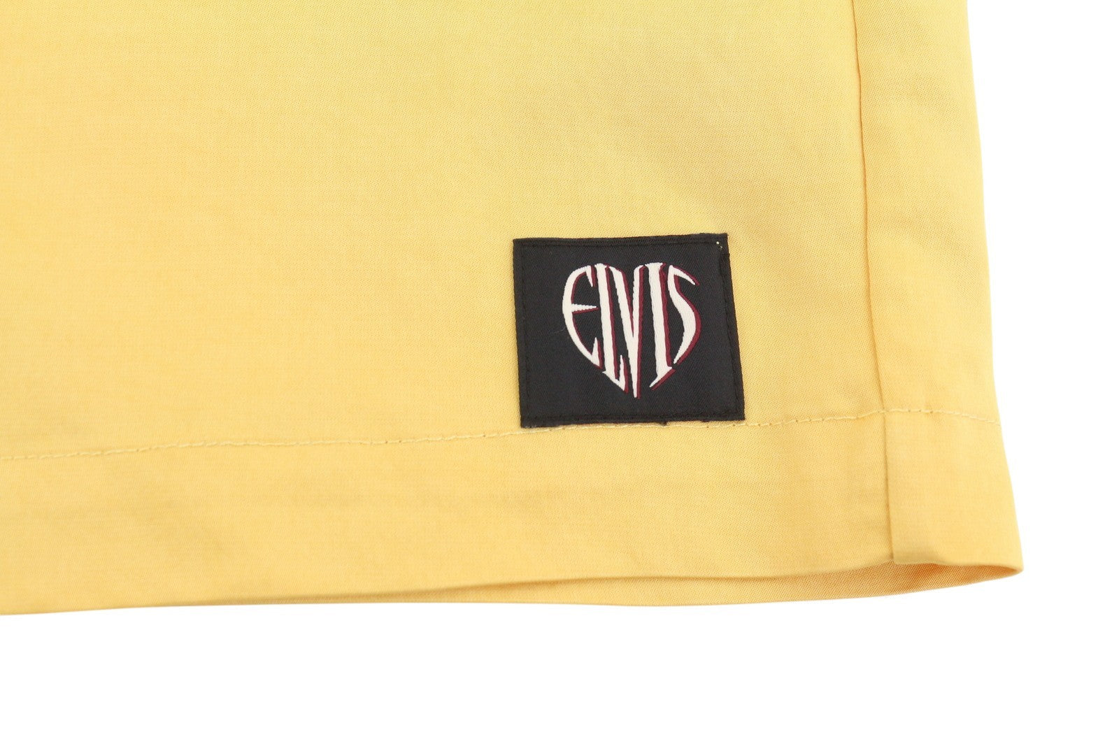 SCOTCH & SODA Elvis Men Shirt L Yellow Patch Pocket Notch Short Sleeve