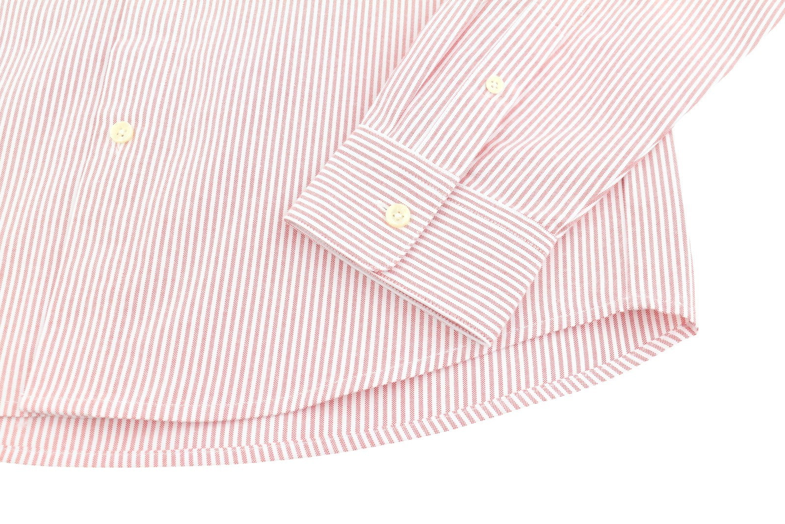 SCOTCH & SODA Men Shirt L Pink Pinstriped Spread Patch Pocket Casual