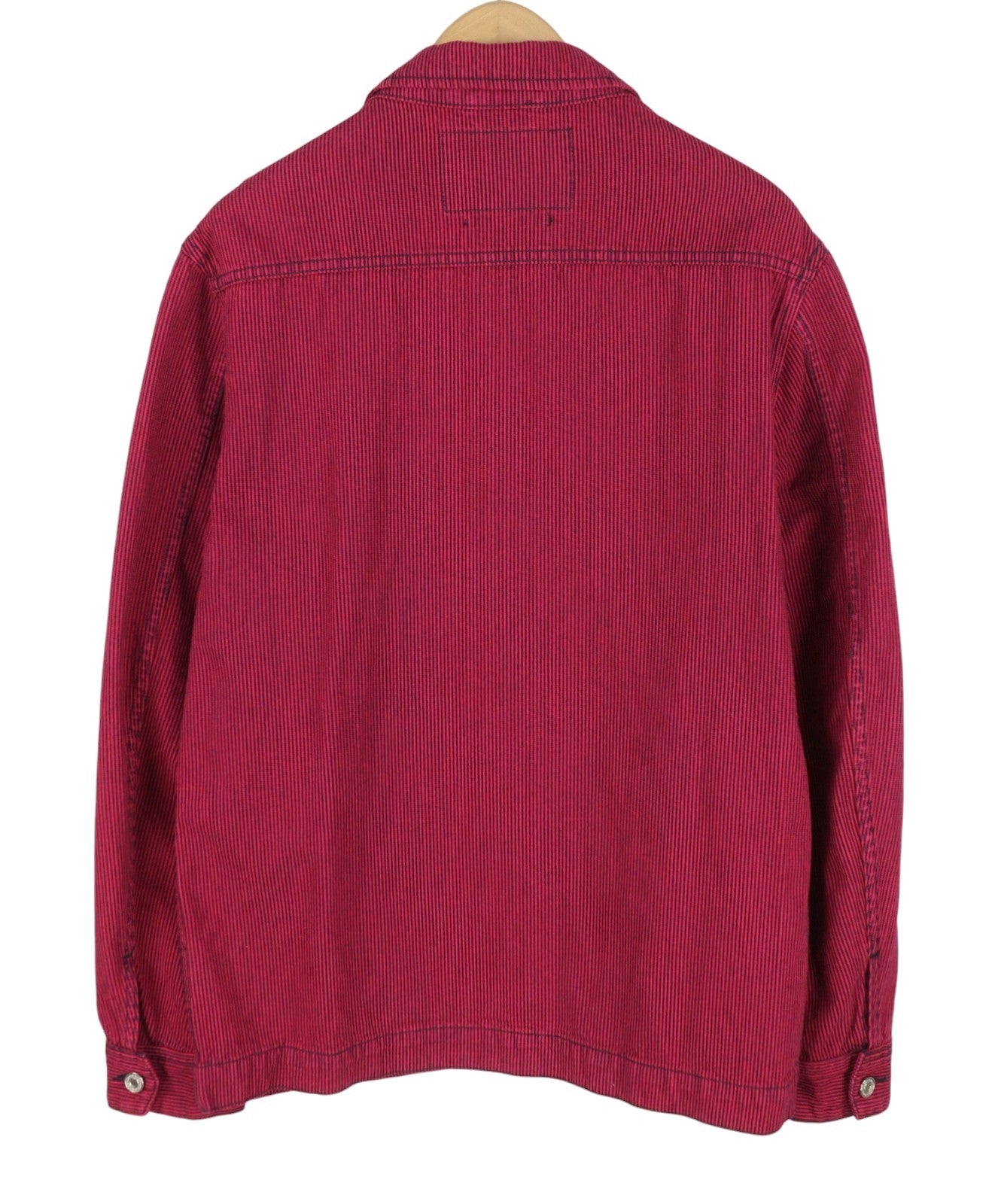 SCOTCH & SODA Men Jacket M Pink Pinstriped Buttoned Patch Pocket Trucker