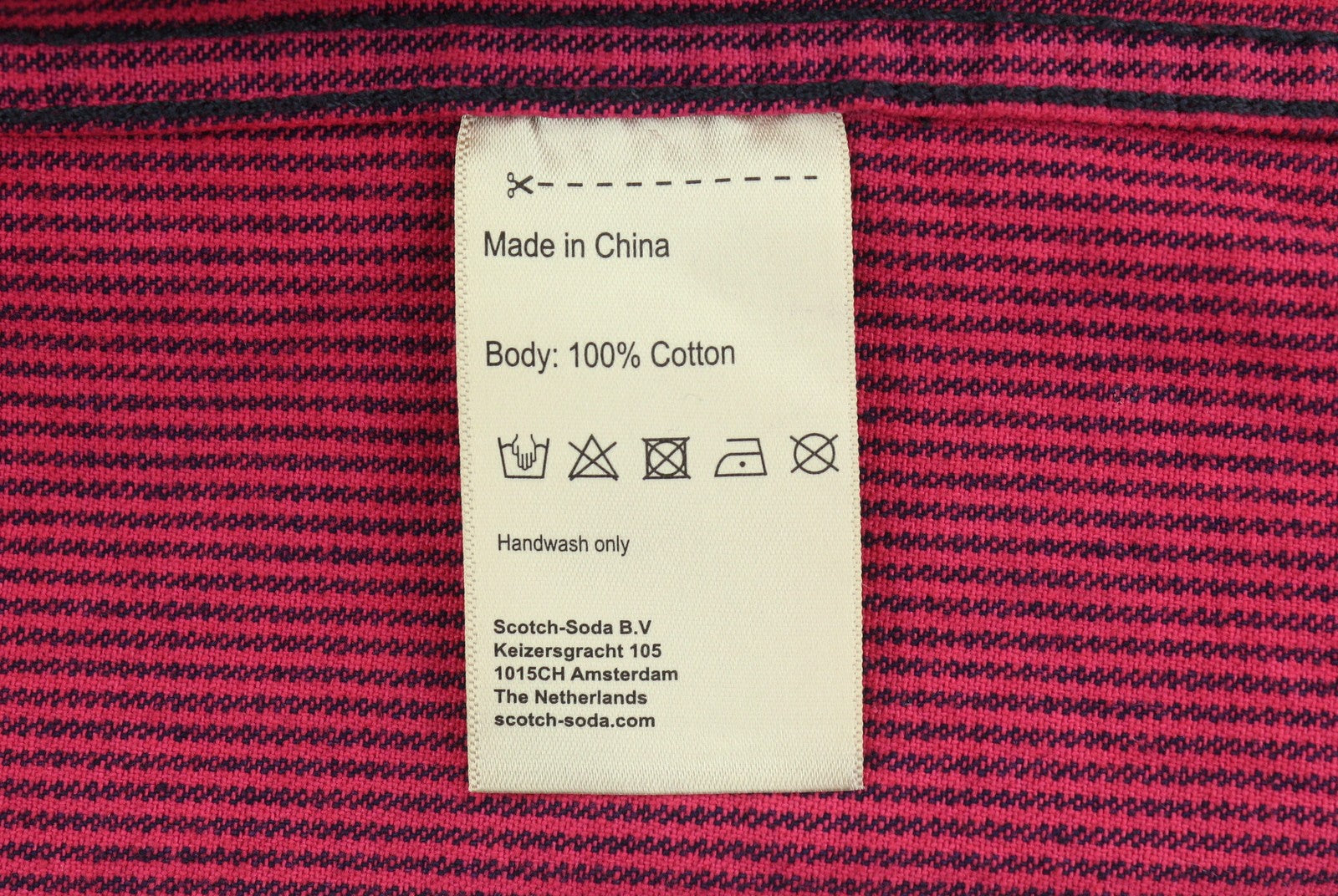 SCOTCH & SODA Men Jacket M Pink Pinstriped Buttoned Patch Pocket Trucker
