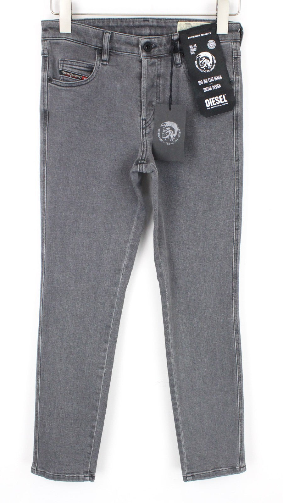 DIESEL Babhila 0890S Women Jeans W25/L32 Slim Skinny Fit Grey Cotton Stretch