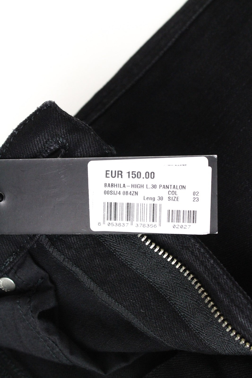 DIESEL Babhila-High 084ZN Women Jeans W32/L30 Slim Skinny Black Cotton Stretch