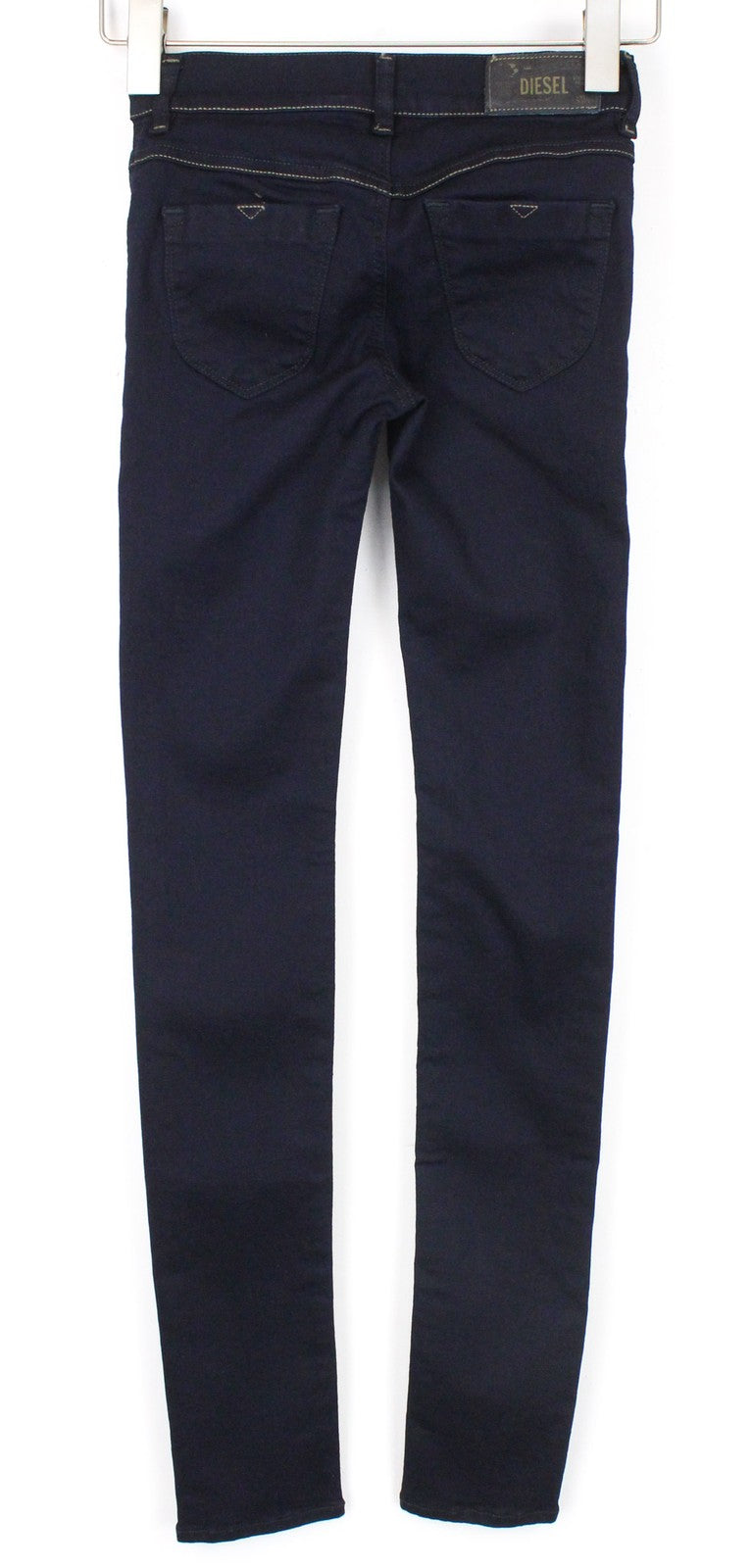 DIESEL Livier 0881B Women Jeans W23 Blue Stretch Super Slim Jegging Low Waisted