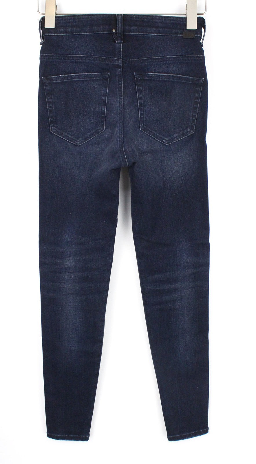 DIESEL Slandy-High 0870C Women Jeans W24/L30 Blue Stretch Super Skinny Distress