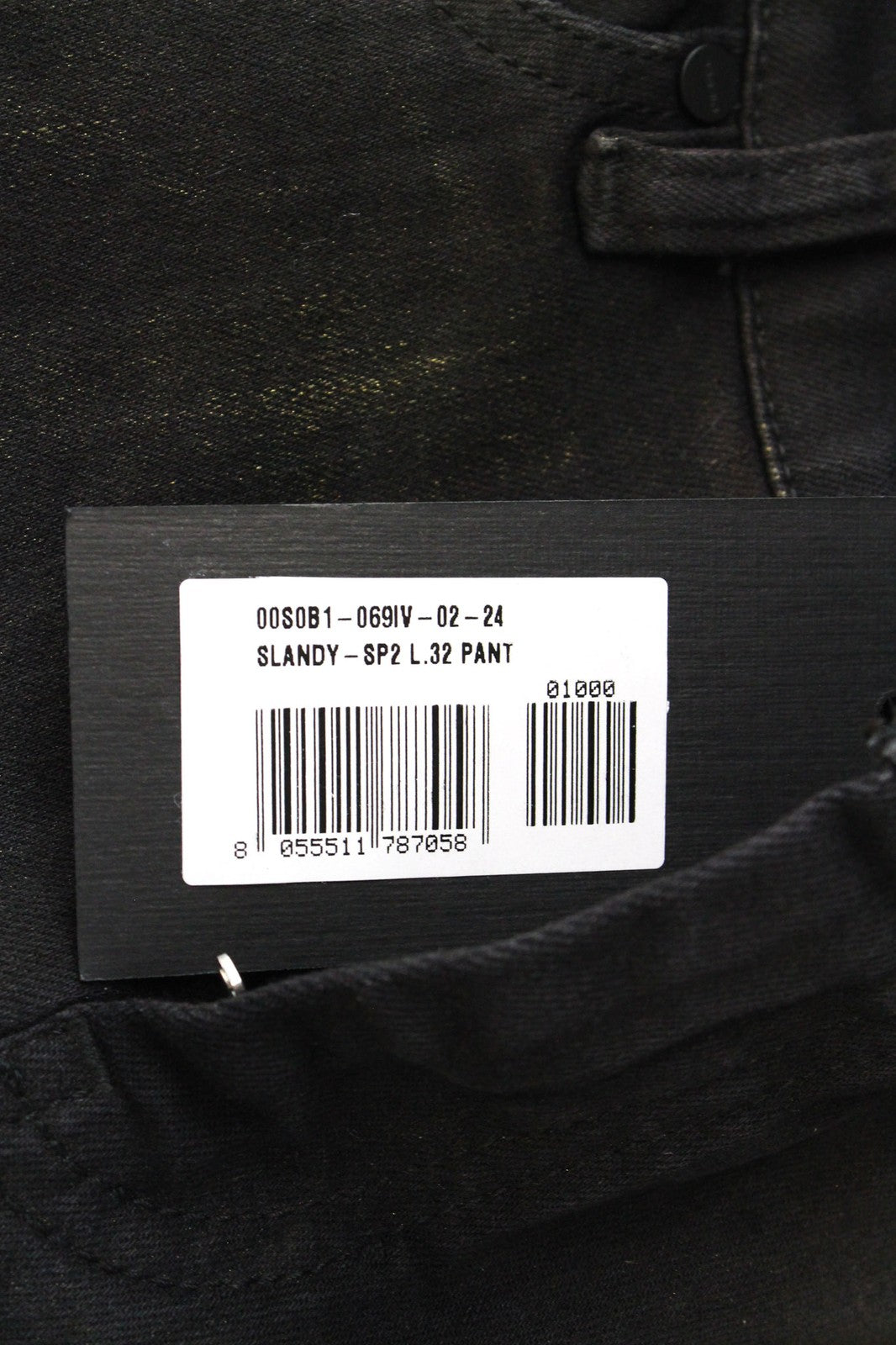 DIESEL Slandy-SP2 069IV Women Jeans W24/L32 Black Stretch Super Slim Skinny