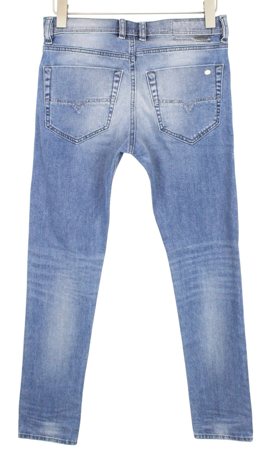 DIESEL Tepphar 0842H Men Jeans W27/L32 Blue Stretch Slim Carrot Fit Button-Fly